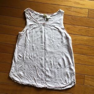 Lucy & Laurel linen sleeveless shirt